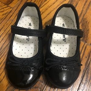Carter’s toddler girl black dress shoe
